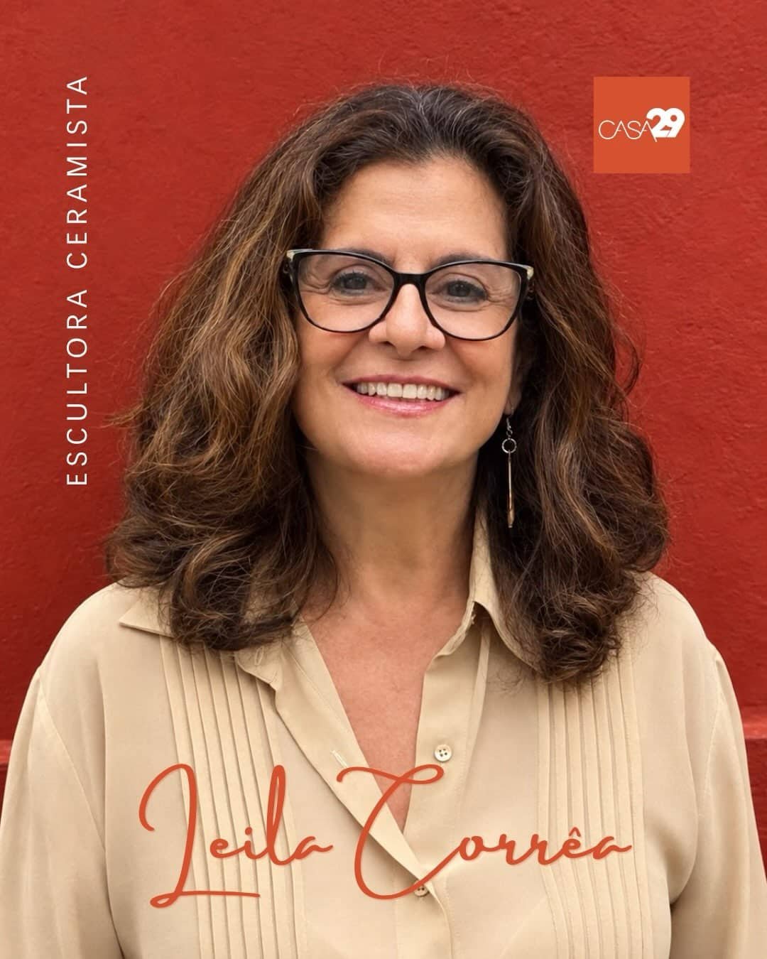 Leila Corrêa, escultora ceramista e artista residente da Casa 29